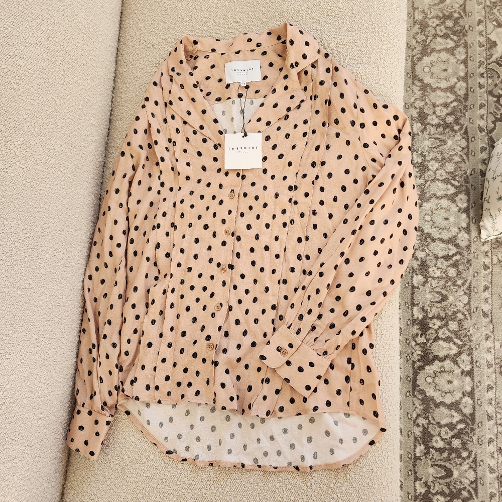 The Shirt by Rochelle Behrens Polka Dot Top🤍